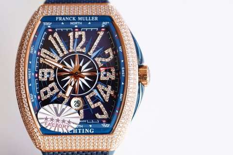 Frank Muller Vanguard Yachting Iced Out