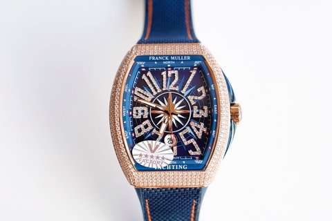 Frank Muller Vanguard Yachting Iced Out