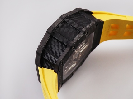 Richard Mille RM11-03 Yellow Strap Black NTPT Carbon Fibre