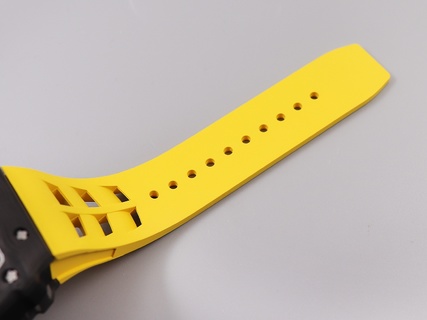 Richard Mille RM11-03 Yellow Strap Black NTPT Carbon Fibre