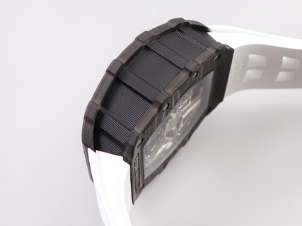 Richard Mille RM11-03 White Strap Black Forged NTPT Carbon