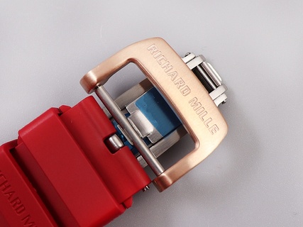 Richard Mille RM011 Felipe Massa Red Strap Rose Gold High End Swiss Movement Watch