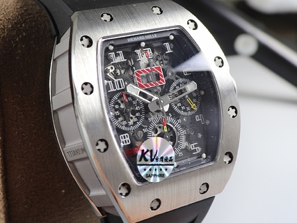 RM011 Black Rubber Strap Titanium Case KVF Super Fake