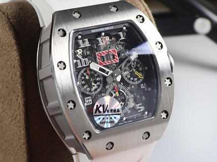 1:1 Richard Mille RM11 Titanium White Strap Clone Copy