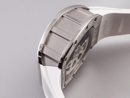 1:1 Richard Mille RM11 Titanium White Strap Clone Copy