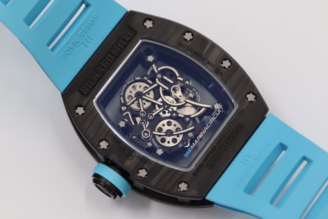 1:1 Replica RM055 Bubba Watson Blue Strap Blue Dial NTPT Carbon