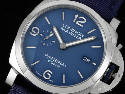 Panerai PAM1157 Replica Luminor Marina Blue Dial Nylon Strap