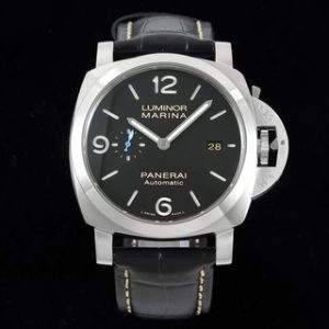 Luminor Panerai Marina PAM1312 Clone Movement Copy Black Leather Strap