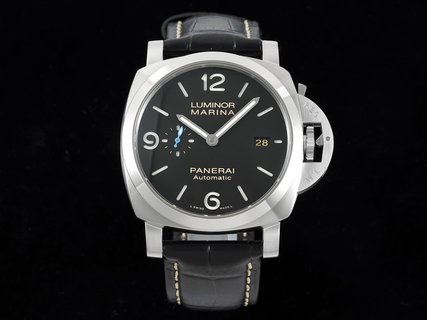 Luminor Panerai Marina PAM1312 Clone Movement Copy Black Leather Strap