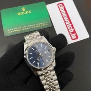 Rolex date just 41 blue dial replica (clean factory) 3235 Movement