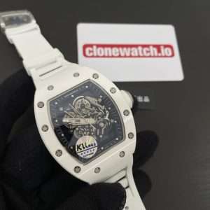 Clone Richard Mille RM055 Bubba Watson Ceramic White KV Factory