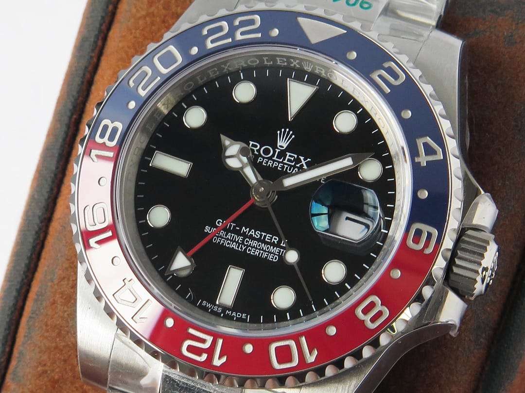 CF Rolex GMT Master II Pepsi Swiss 3186 Movement Replica