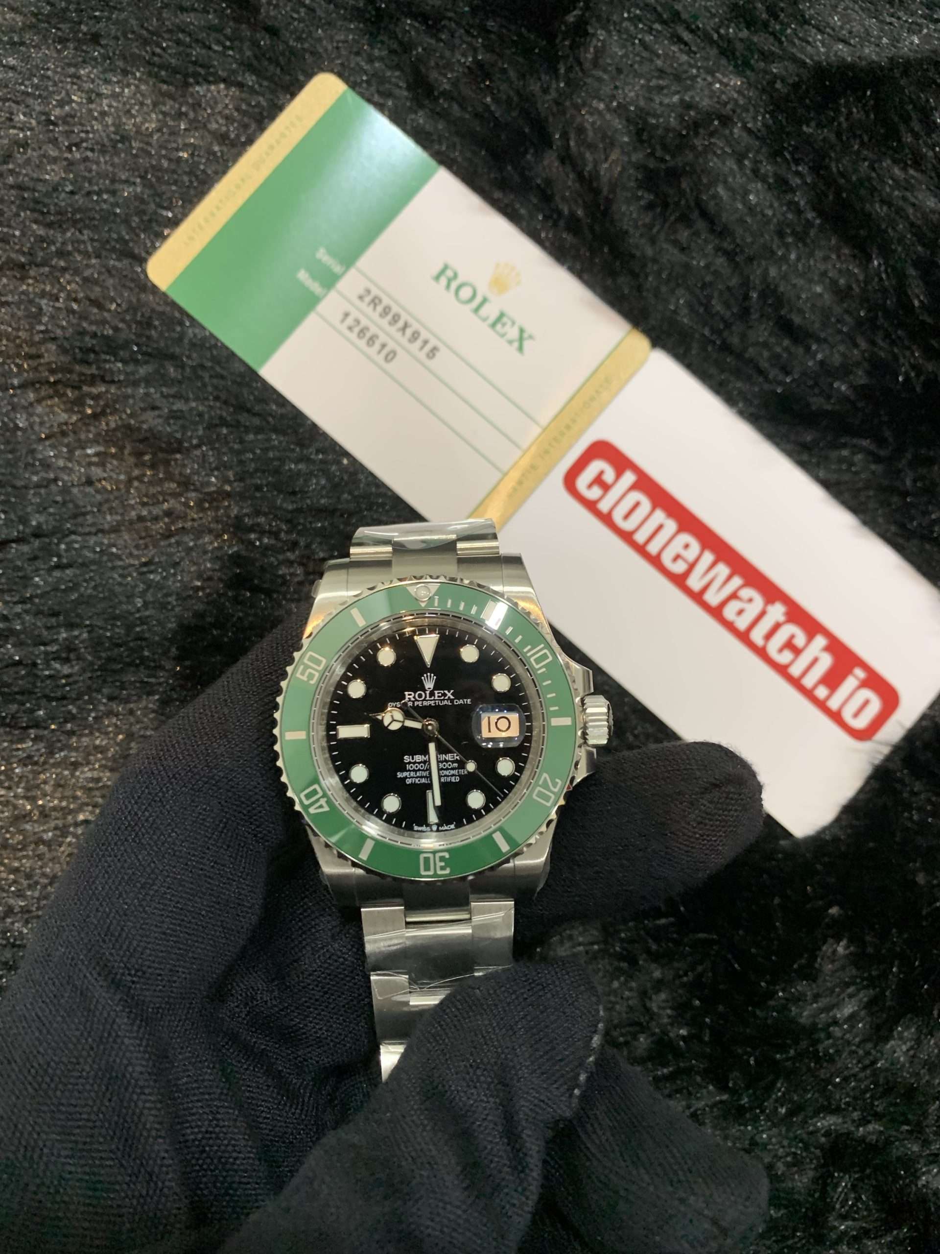 Super Fake Rolex Submariner Starbucks Ref.126610LV Swiss 3235 Movement