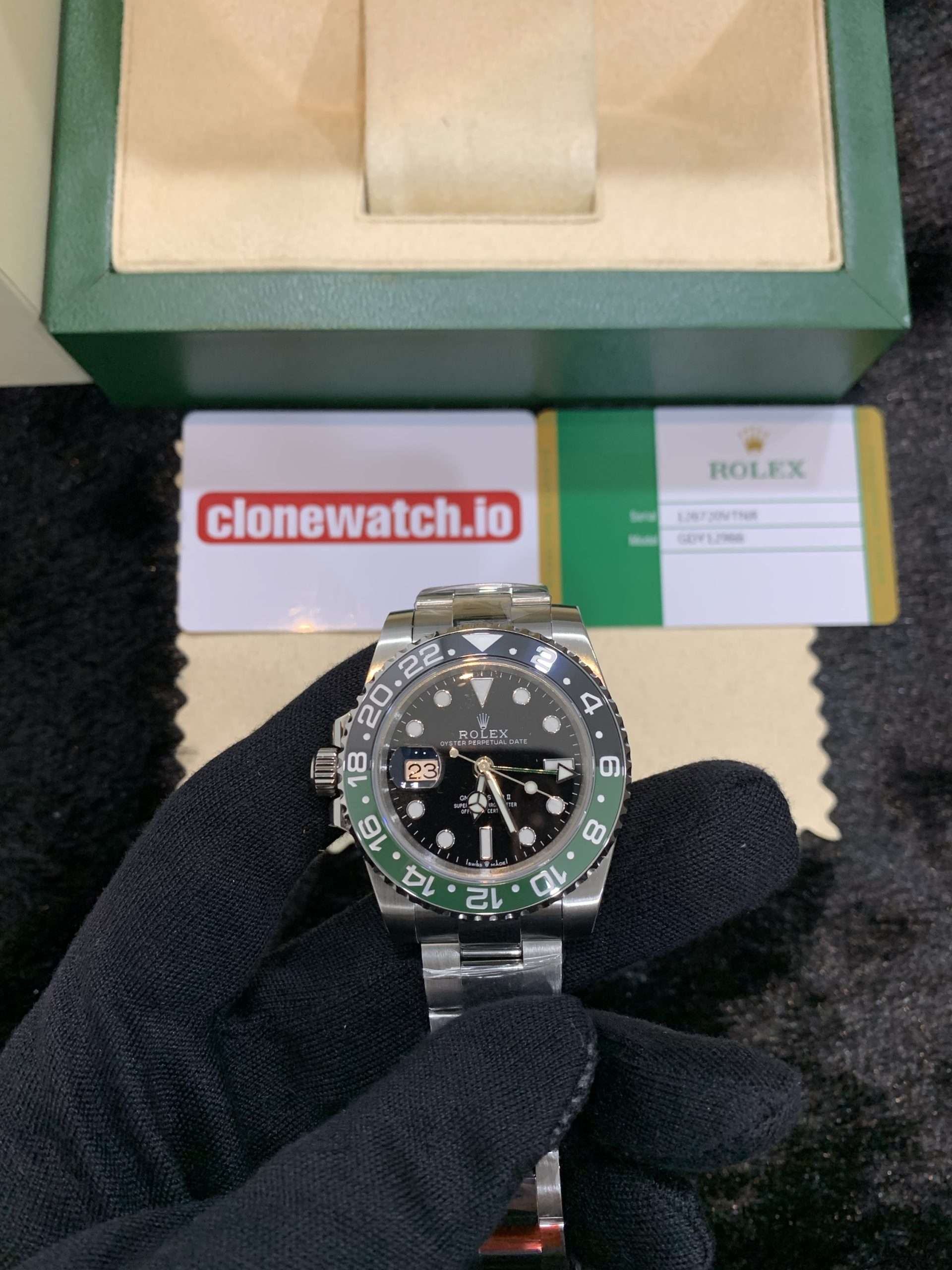 2022 Rolex GMT Master 2 Sprite Swiss Clone Movement Clean Factory Super Copy Watch