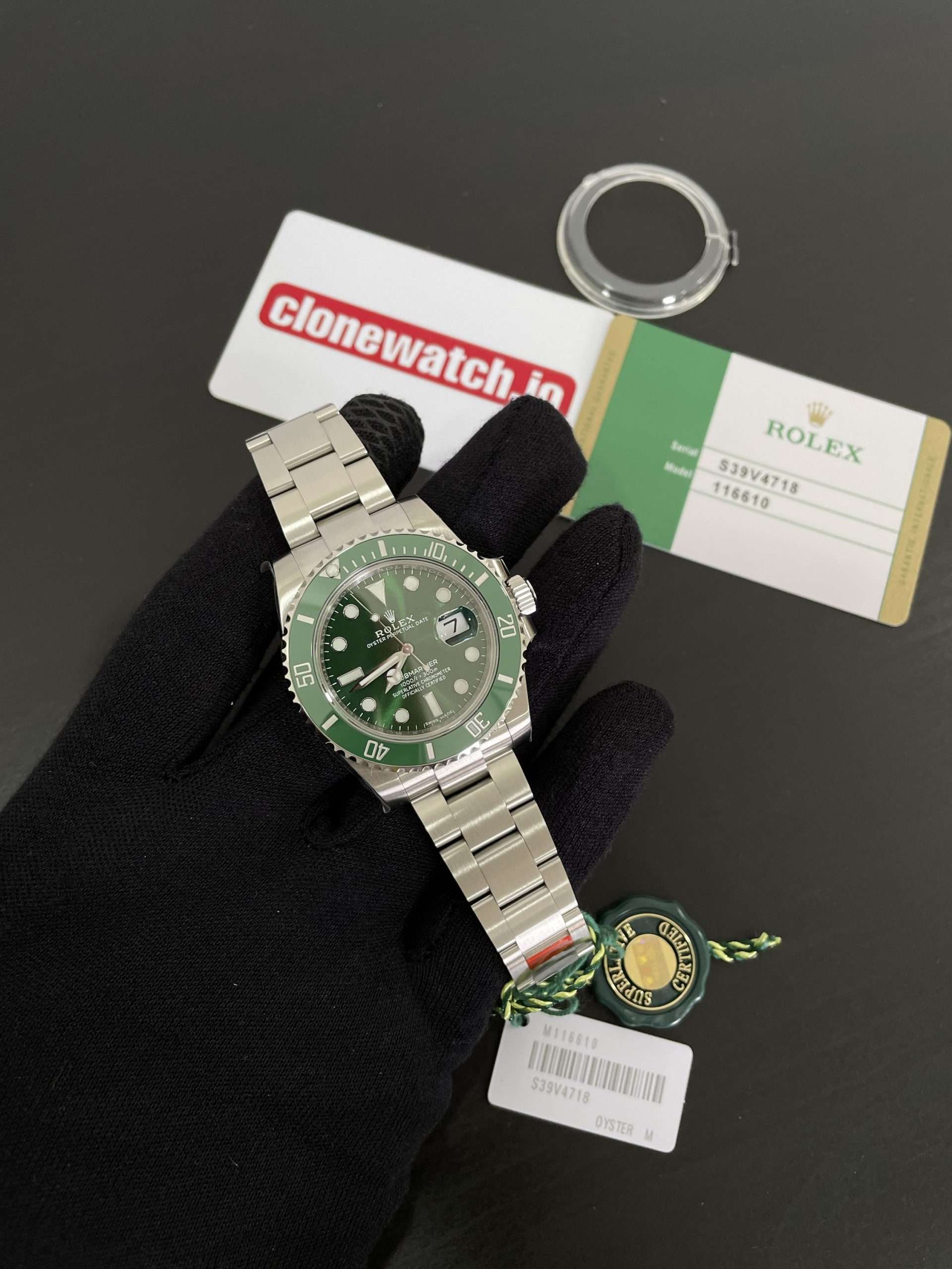 1:1 Rolex Submariner Replica 116610 Hulk 3135 Movement