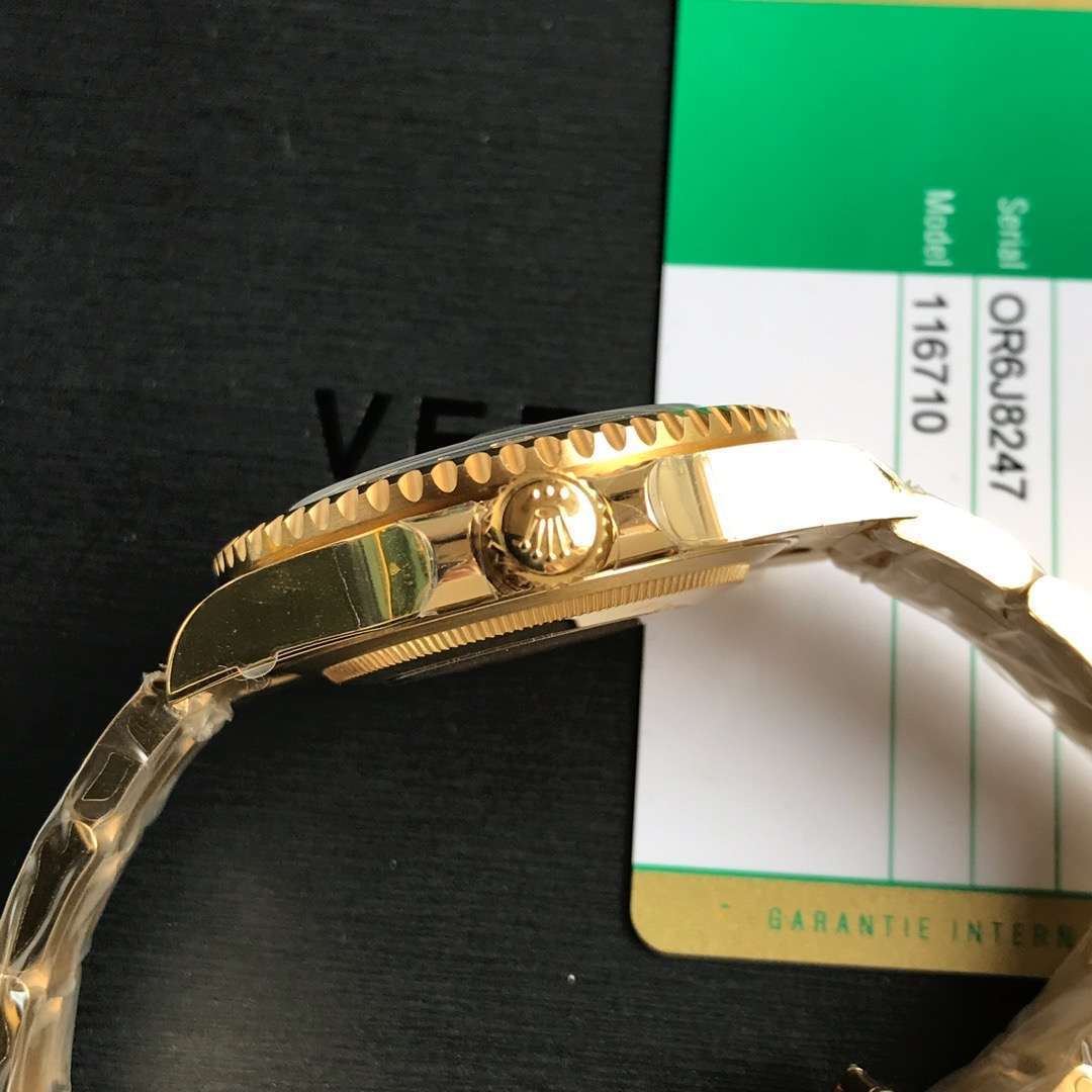 Rolex GMT-Master II Yellow Gold Green Dial Swiss 3285