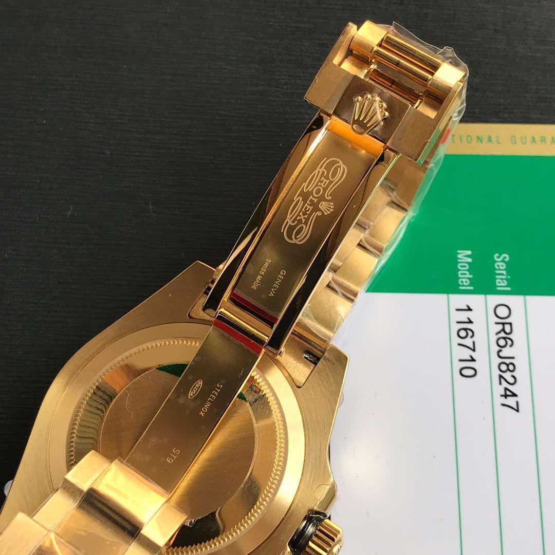 Rolex GMT-Master II Yellow Gold Green Dial Swiss 3285