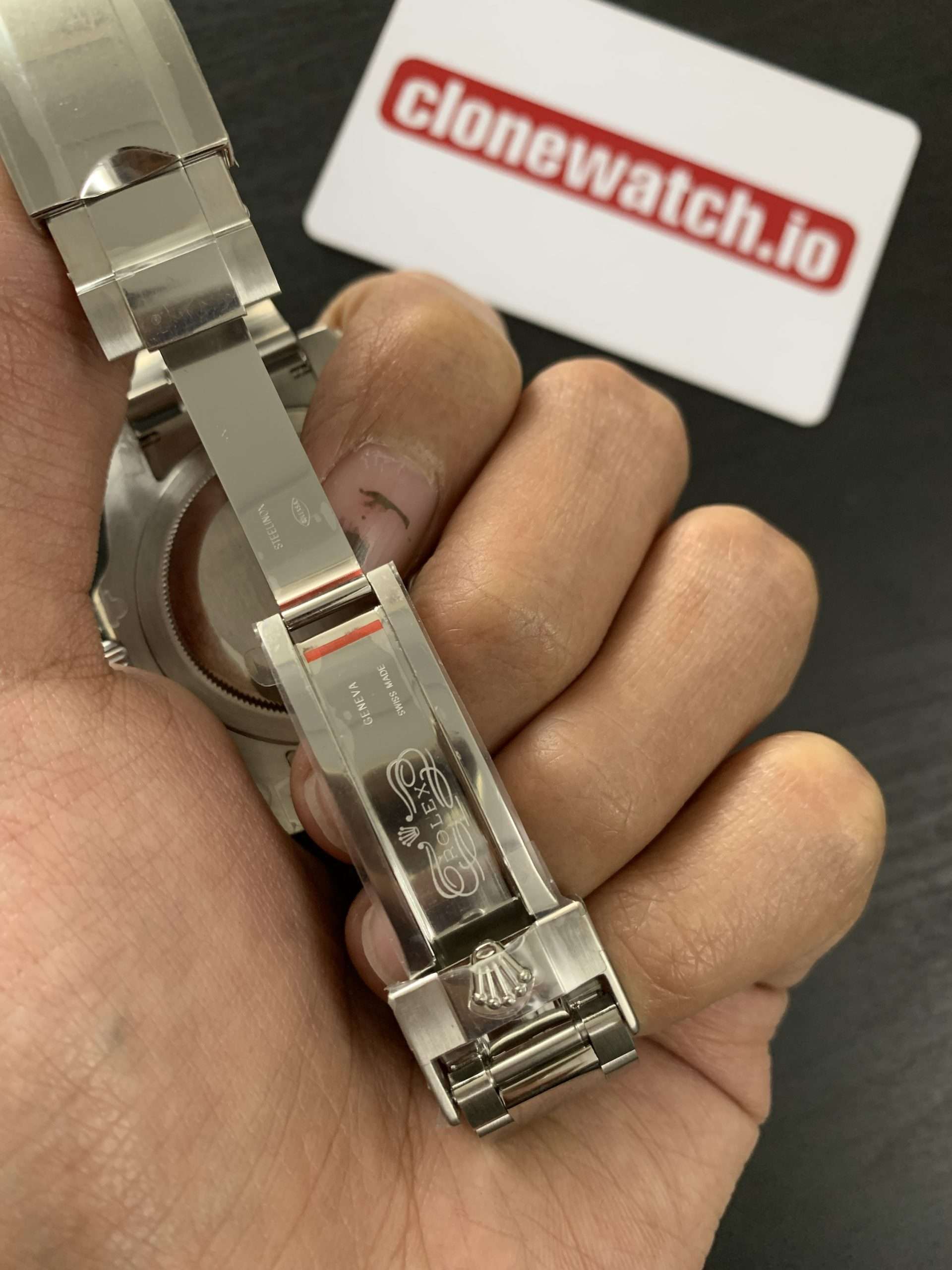 Rolex Batman Replica Oyster Bracelet 904L Swiss Movement