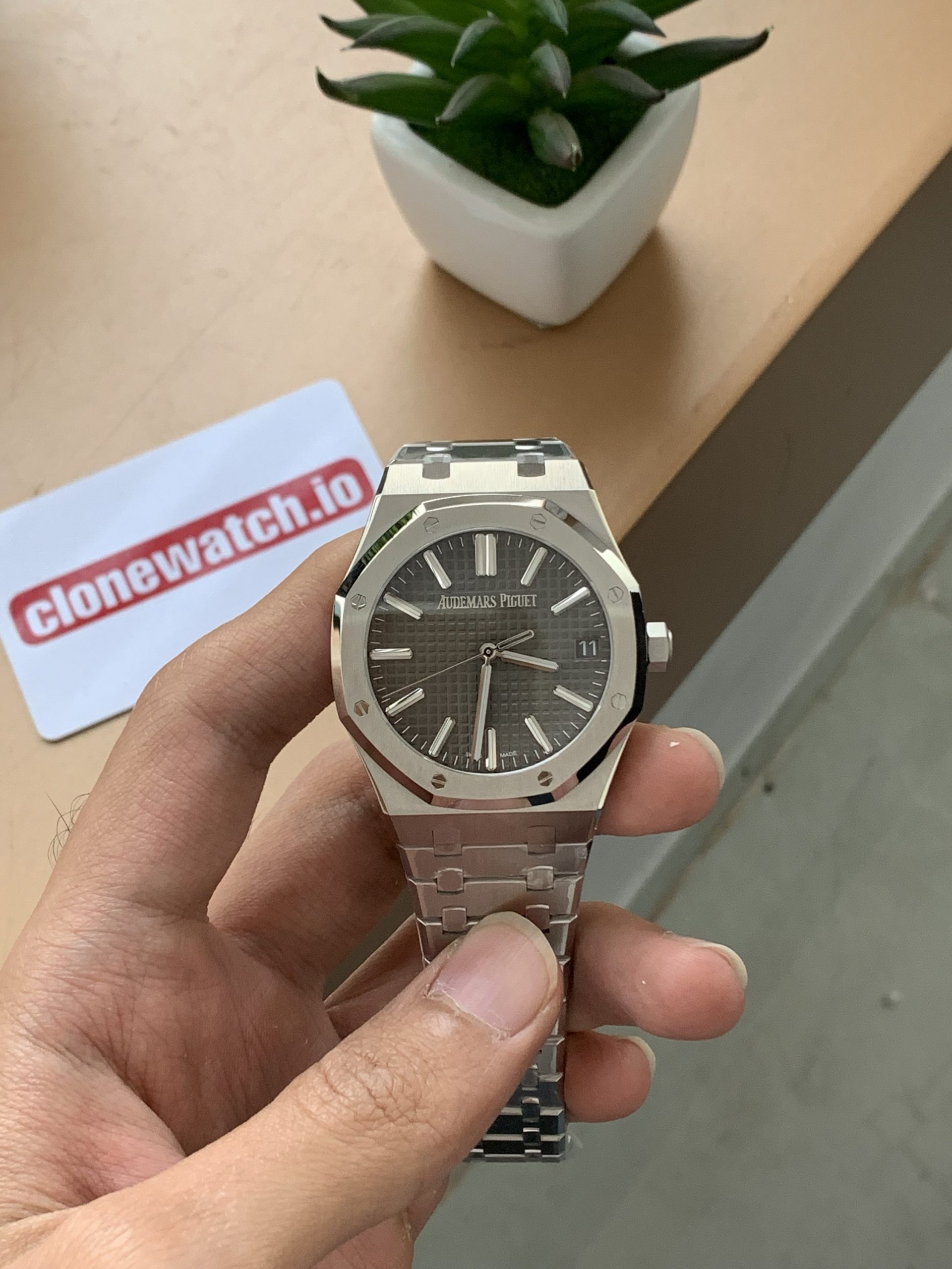 Best Fake Audemars Piguet Royal Oak 50th Anniversary 15510ST Grey Dial