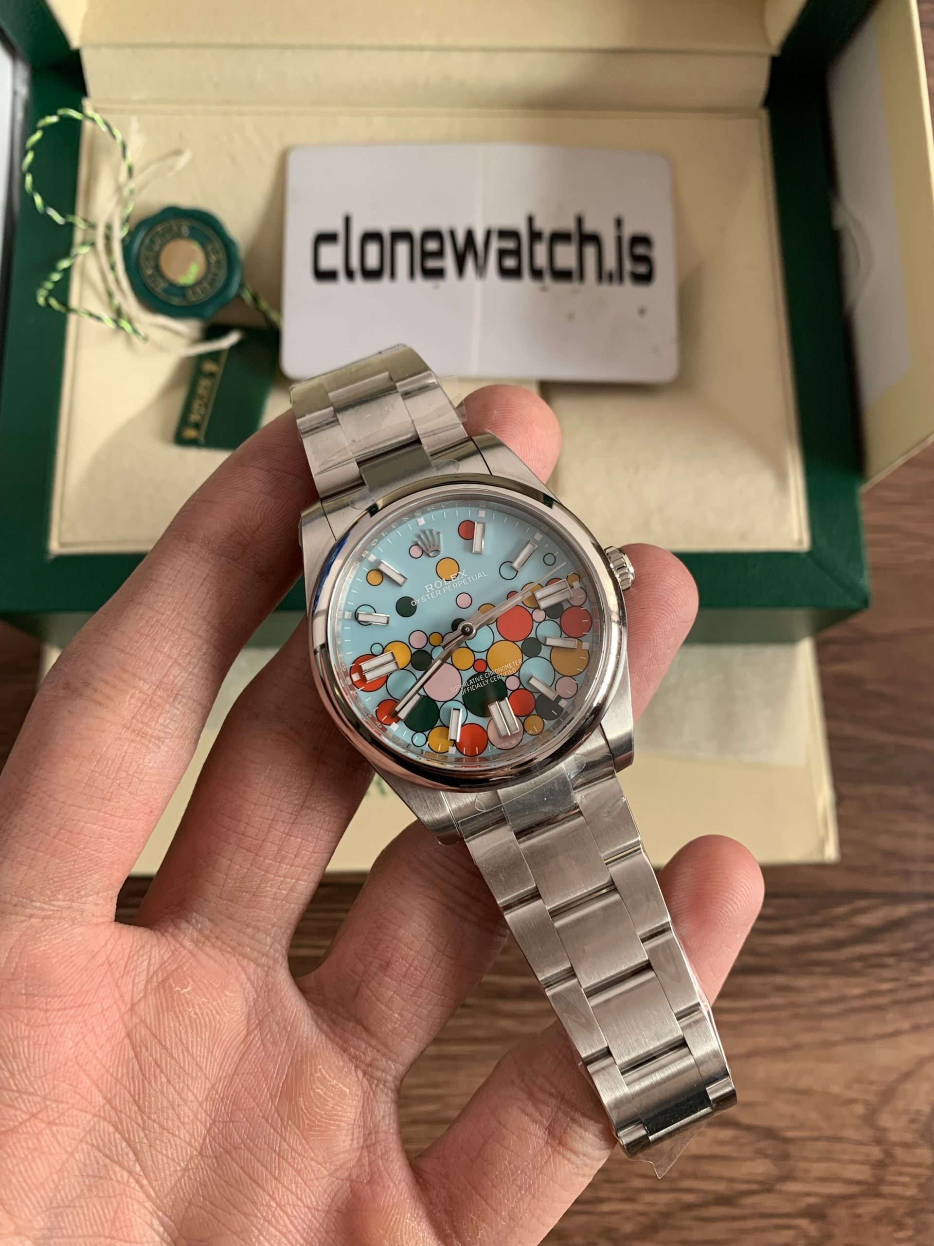 Rolex Superclone Oyster Perpetual 41 Celebration Dial Replica